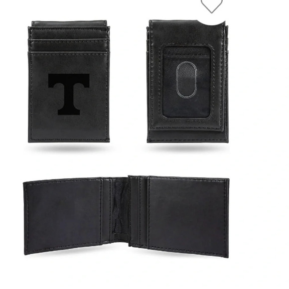 💥NWT UT university of tennessee volunteers vols men black wallet - Picture 1 of 5